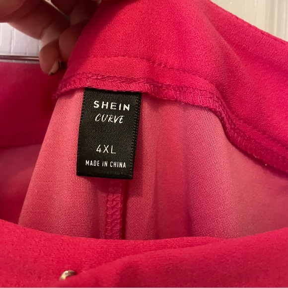 SHEIN Plus Fold Pleated Cropped Trousers 4X / 22 - Picture 4 of 4